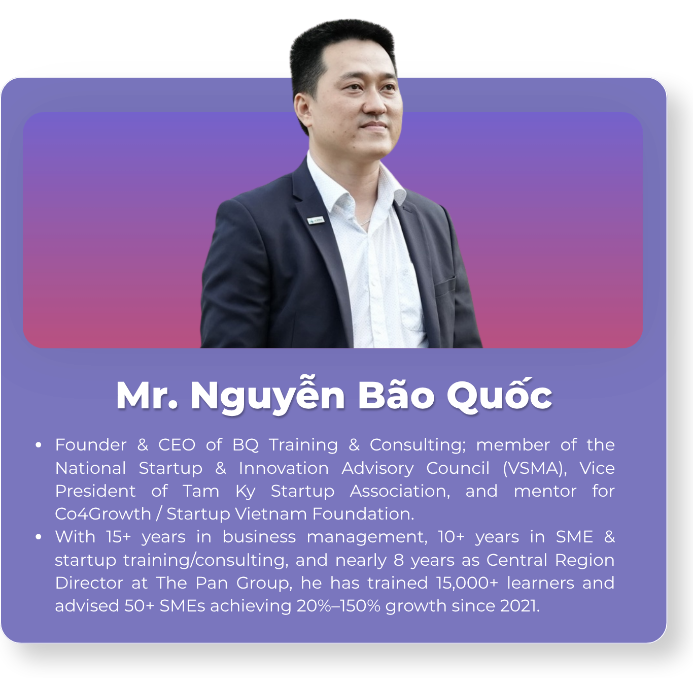 Mr. Nguyễn Bảo Quốc - Board of Mentors